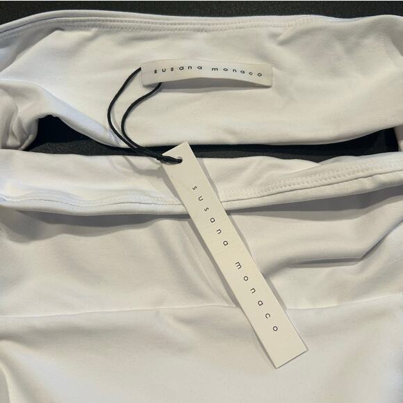 NWT Susana Monaco Strapless Jumpsuit – Size Small, Sugar White **With Flaws** - Picture 6 of 12